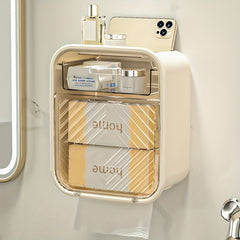 Wall Mounted Tissue Box with Waterproof Protection for Bathroom