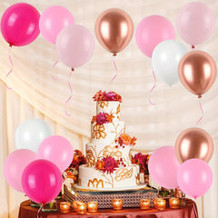 20pcs 30-48cm Rose Red Light Pink Latex Balloon Holiday Party Decoration