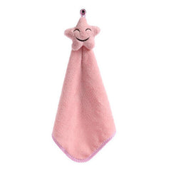 1pc Happy Face Hand Wipe Towel Outdoor Camp Kitchen Absorbent Small Rag