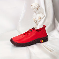 Women's Steel Toe Sneakers Breathable Low Top Lace-up Lightweight Shoes