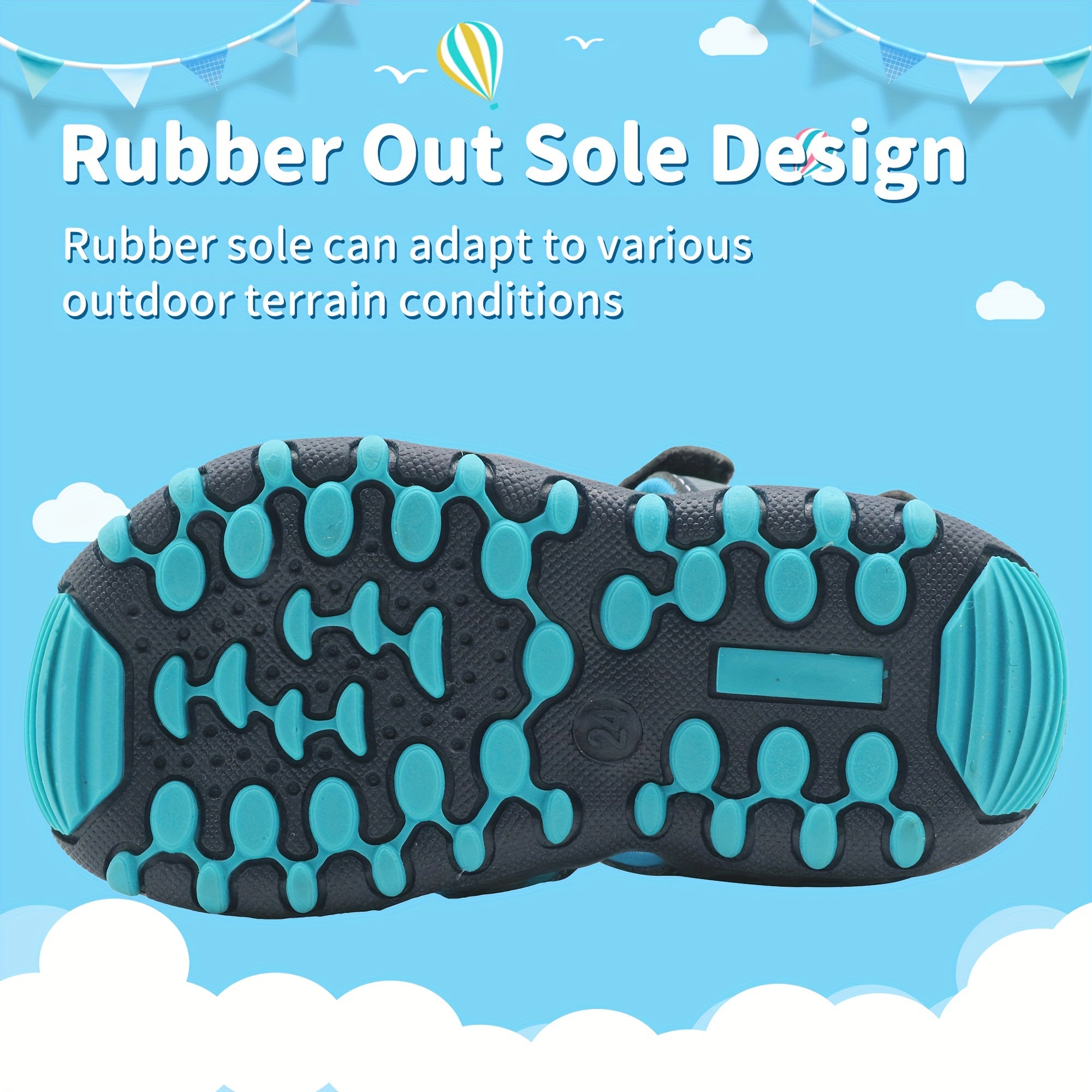 Boys' Striped Water Shoes Quick Dry Lightweight & Comfy
