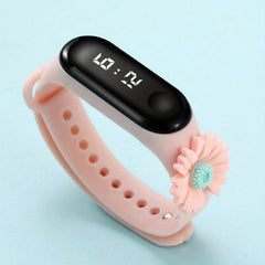 Electronic Watch LED Display Bracelet Small Daisy Decoration Gift Kids