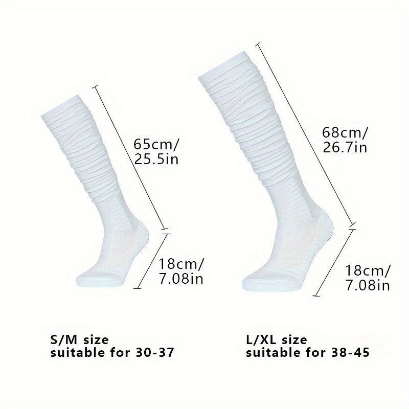 Men's Over Knee High Sport Socks Cotton Blend Breathable for Basketball Football