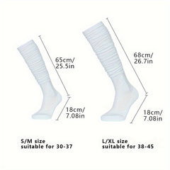 Men's Over Knee High Sport Socks Cotton Blend Breathable for Basketball Football