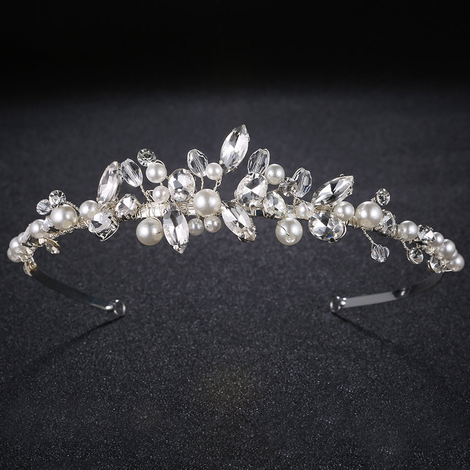 Faux Pearl Hairband Headband Party Favor Decorations Princess Tiara