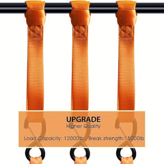 10pcs Soft Loop Tie Down Straps for Securing ATV UTV Motorcycles