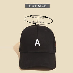 Heart A Embroidery Baseball Cap Lightweight Sun Hats For Women