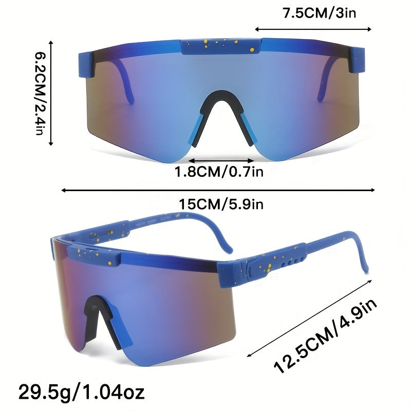 Men's Large Frame Sports Sunglasses Cycling Mountaineering Windproof