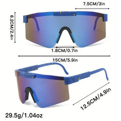 Men's Large Frame Sports Sunglasses Cycling Mountaineering Windproof
