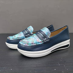 Women's Platform Slip On Loafers Soft Sole Casual Walking Shoes
