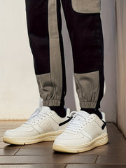 Cotton Drawstring Cargo Pants Men's Work Pants