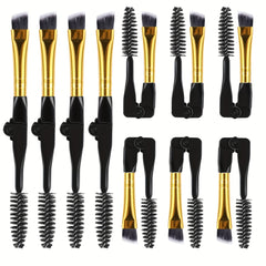 10pcs Foldable Double Head Makeup Brush Set
