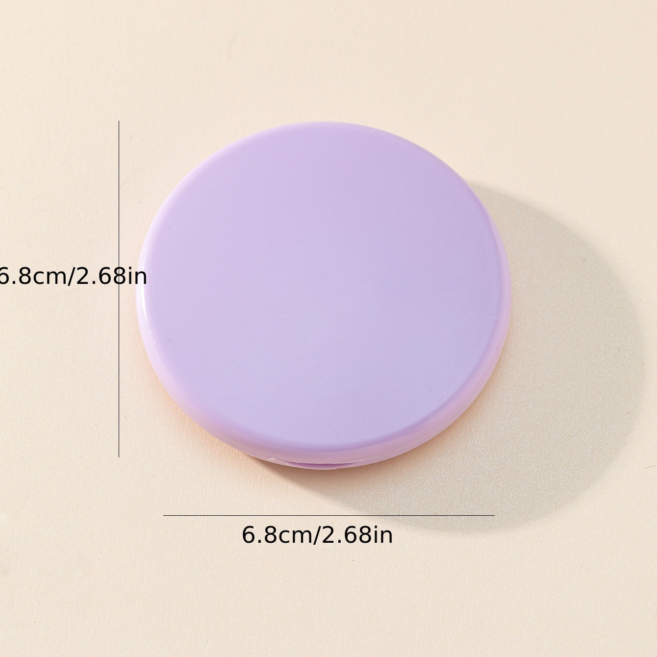 Purple Folding Compact Mirror Double Side Cosmetic Touch up Makeup Vanity Mirror