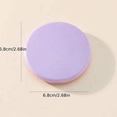 Purple Folding Compact Mirror Double Side Cosmetic Touch up Makeup Vanity Mirror