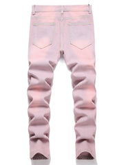 Boy's Skinny Fit Distressed Denim Jeans Pants
