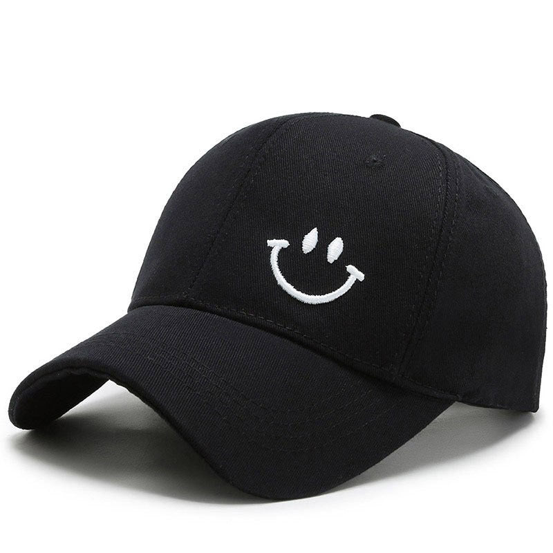 Youth Men's Smiling Face Pattern Sunscreen Baseball Cap