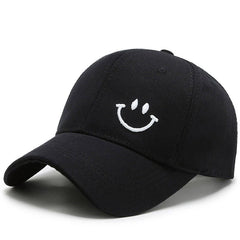 Youth Men's Smiling Face Pattern Sunscreen Baseball Cap