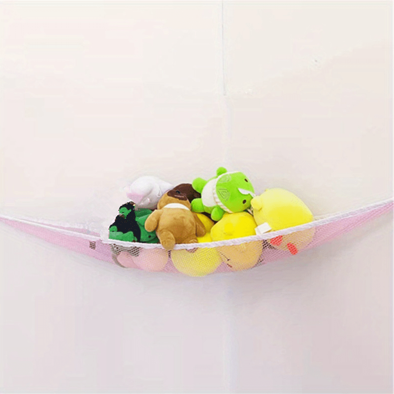 Large Corner Mesh Toy Storage Hammock