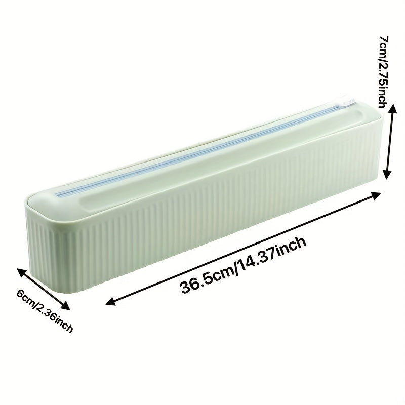 Plastic Wrap Dispenser with Cutter Kitchen Organizer