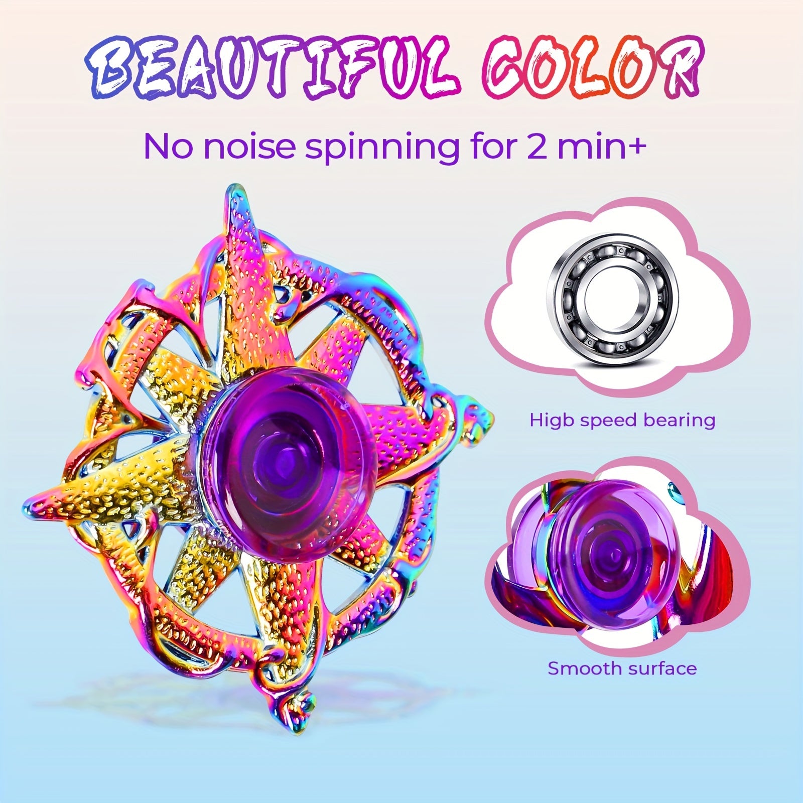 12 Pack Metal Finger Spinning Tops Fidget Toys for Adults and Children