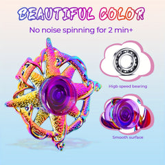 12 Pack Metal Finger Spinning Tops Fidget Toys for Adults and Children