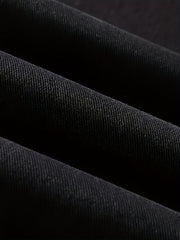 Men's Slim Fit Tapered Jeans Solid Stretch Denim Pants