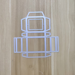 3D Rectangular Candy Box Metal Cutting Dies for Holiday Crafts