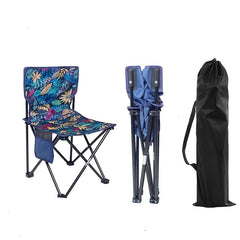 Portable Folding Camping Chair Anti Slip Padded Chair Carry Bag Outdoor Sports