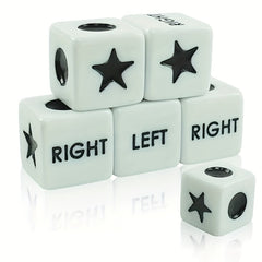 6pcs Dice For Left Right Center Game Board Games Accessories