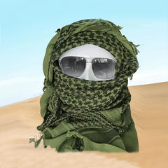 Unisex Windproof Green Tactical Scarf for Military Fan