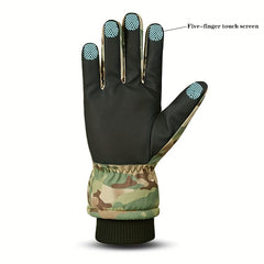 Winter Waterproof Windproof Ski Gloves Warm Plus Fleece Touch Screen Men Women