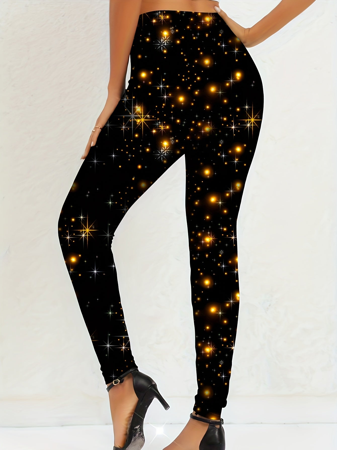 Galaxy Print High Rise Leggings