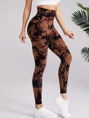 Tie Dye Yoga Pants High Waist Slim Fit Leggings