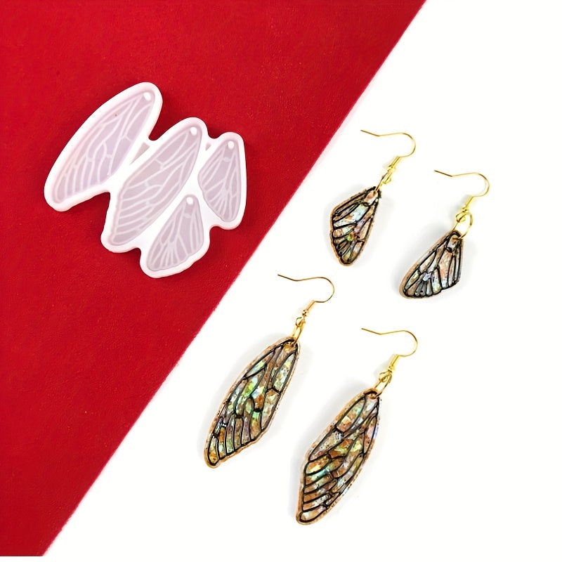 Dragonfly Wings Earrings Silicone Mold Resin Casting DIY Jewelry