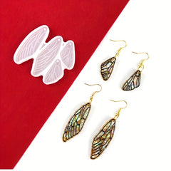 Dragonfly Wings Earrings Silicone Mold Resin Casting DIY Jewelry