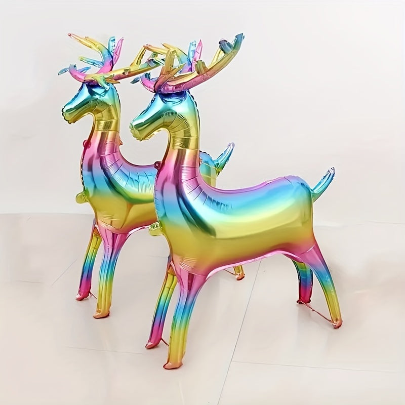 Christmas Gradient Deer Balloon Set Foil Balloon Decoration