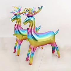 Christmas Gradient Deer Balloon Set Foil Balloon Decoration