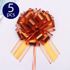 5pcs Colorful Metallic Bouquets for Gift Packaging