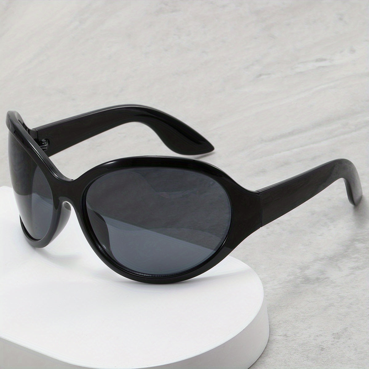 Y2K Alien Sunglasses Futuristic Wrap Around UV400