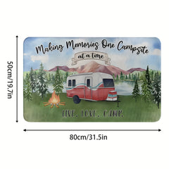 Non-slip Camping Indoor/Outdoor Welcome Mat 50x80cm Random Pattern
