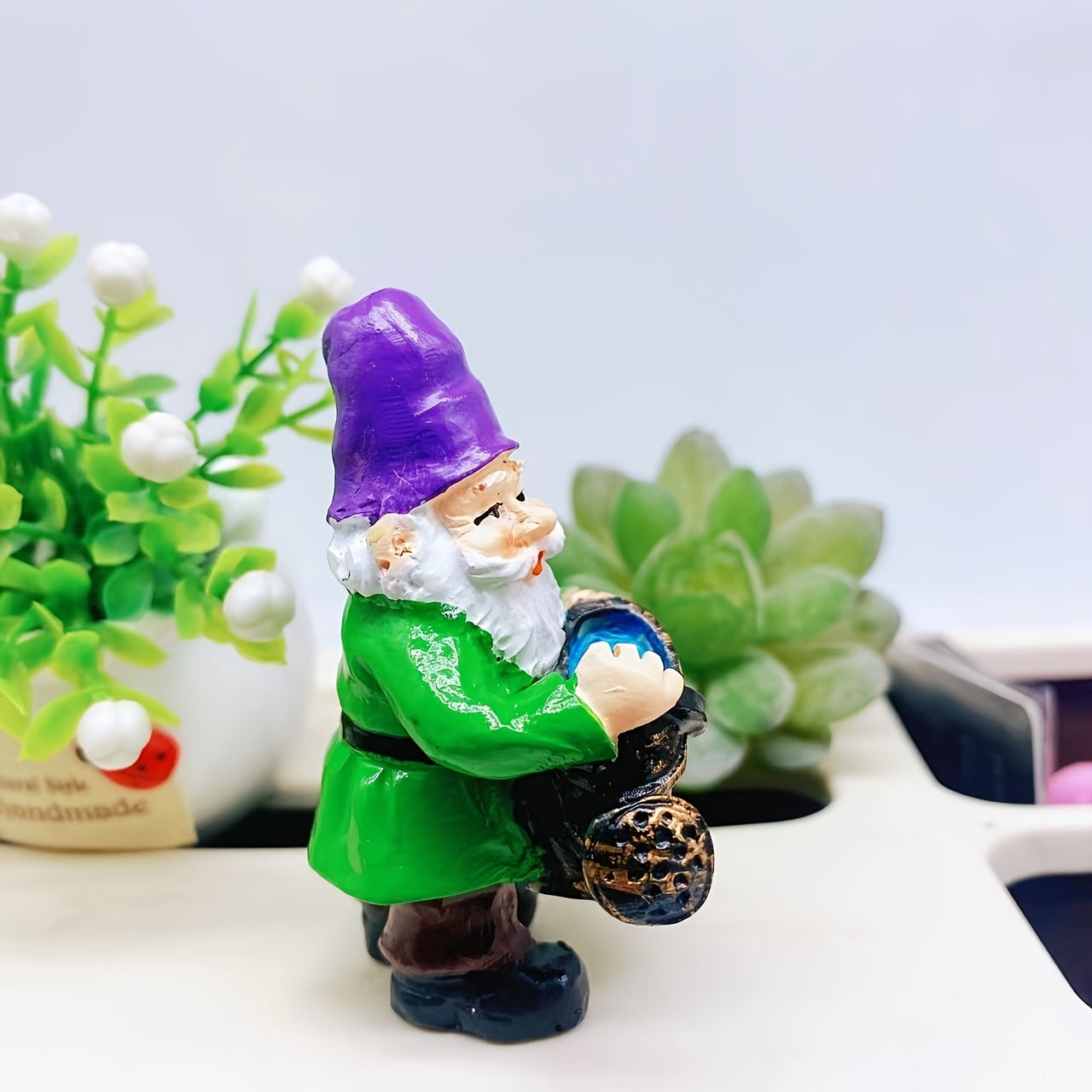 Watering Santa Claus Garden Ornament