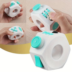 Mini Magical Ring Fidget Roller Toy Teal ABS Material