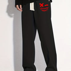 Men's Loose Fit Mopping Pants Casual Drawstring Joggers