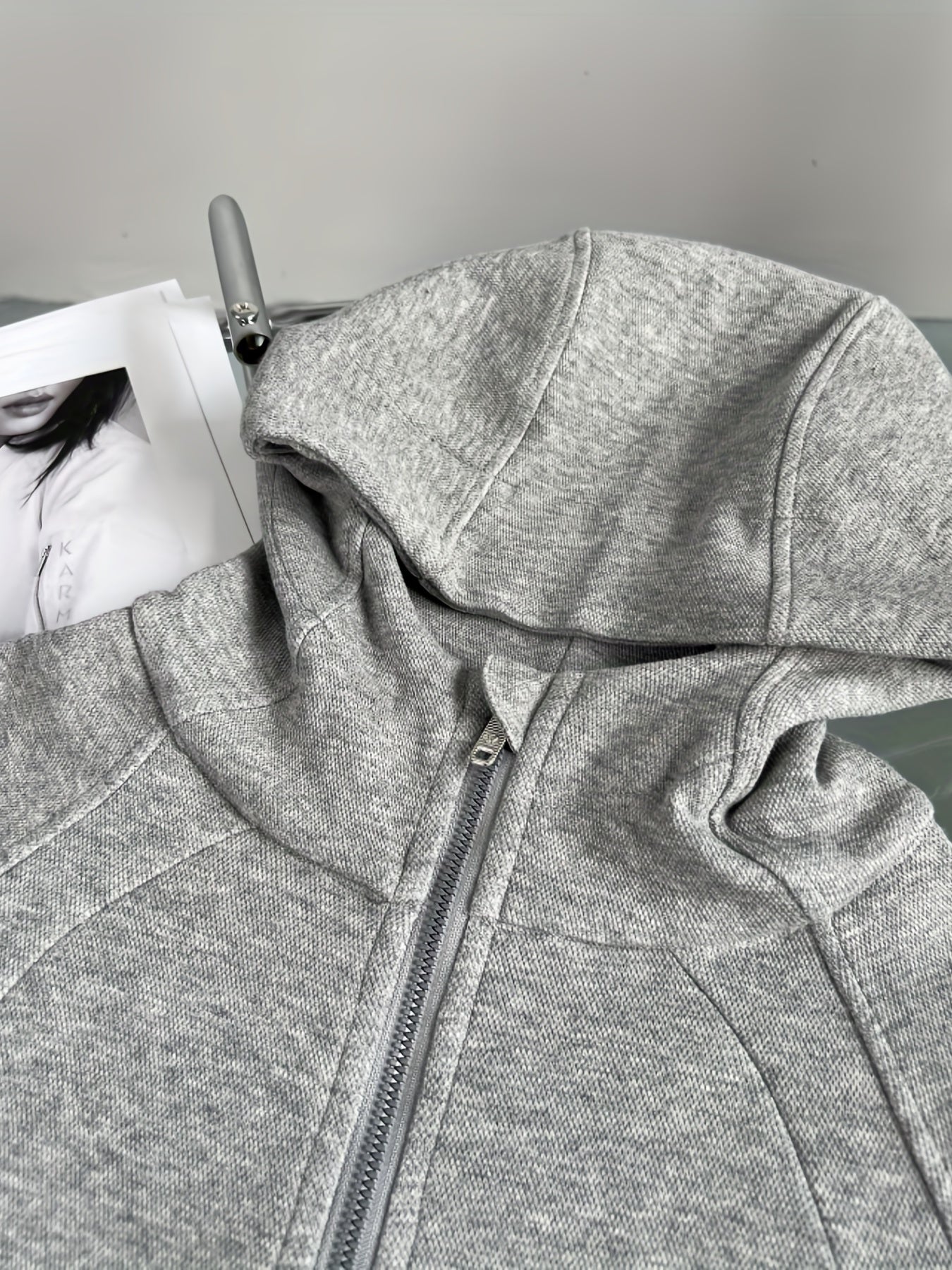 Women's Hooded Slim Fit Sports Jacket with Thumb Hole