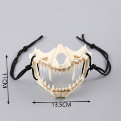Halloween Demon Mask Werewolf Skull Cosplay Costume Anime Face Headwear