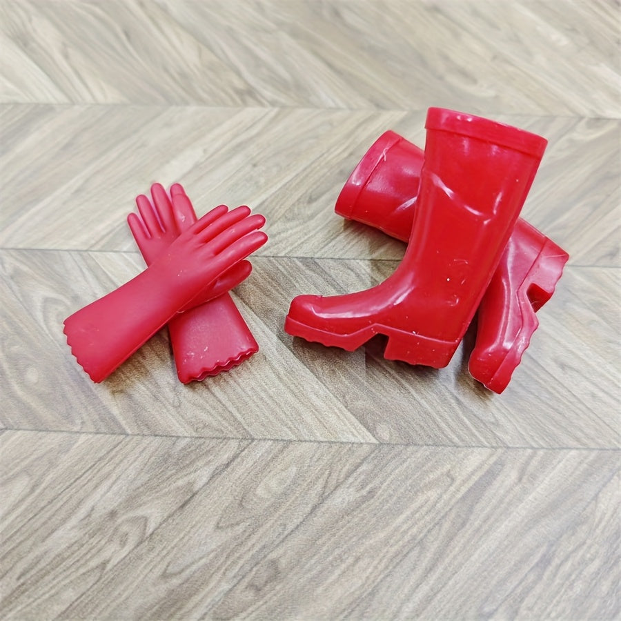 Colorful Rubber Gloves & Boots Set: Ideal Gift for Hobbyists