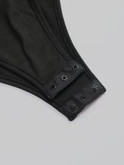 Sexy Bodysuit & Leggings Set Long Sleeve Two Piece