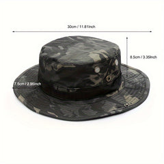 Adjustable Wide Brim Bucket Hat for Fishing Hiking