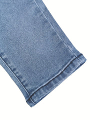 Plus Ripped High Rise Button Fly Skinny Jeans