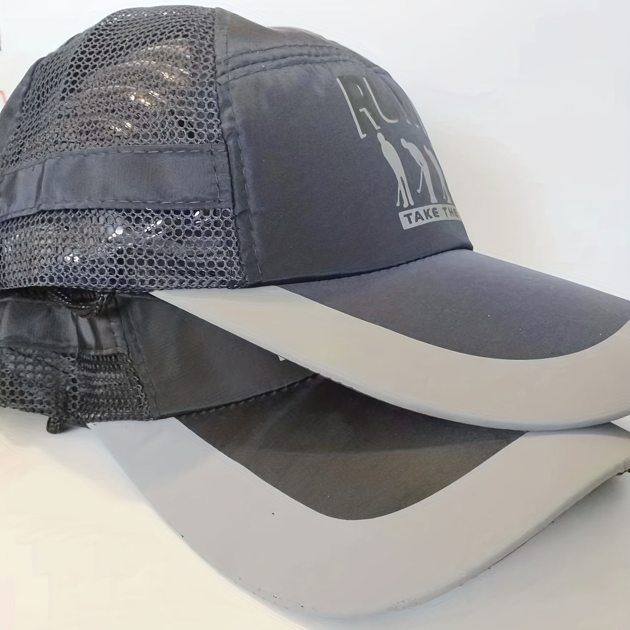 Men's Mesh Baseball Cap Sun Protection Brim Sunshade Hat Outdoor Sports